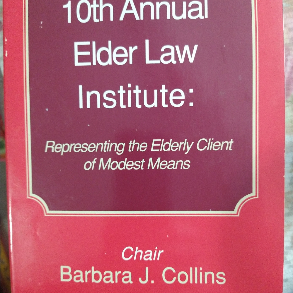 Softcover Law Book In Protecting And Representing Elder Care Older Client Help.